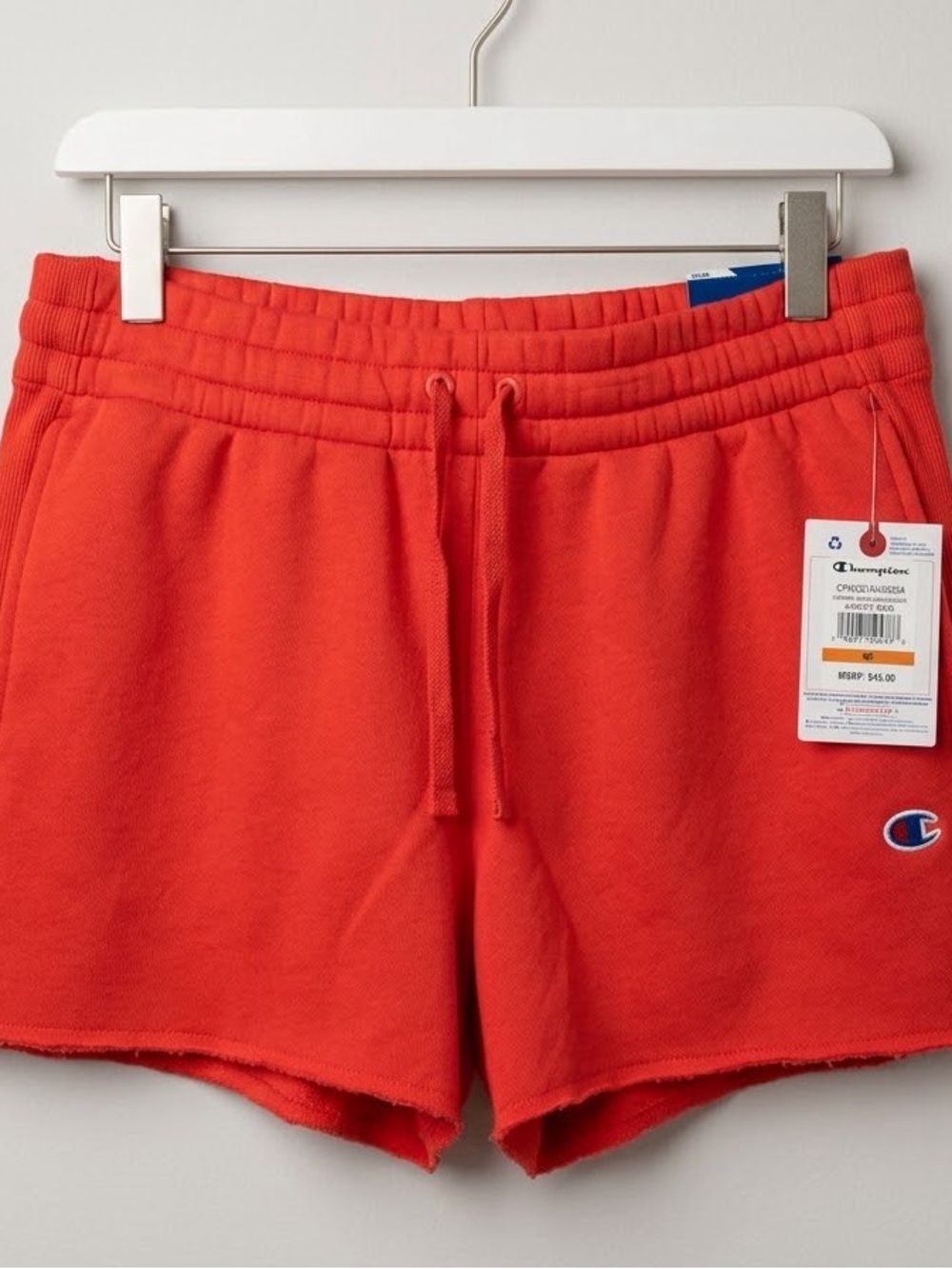Champion Women's Bright Red Athletic Drawstring Shorts